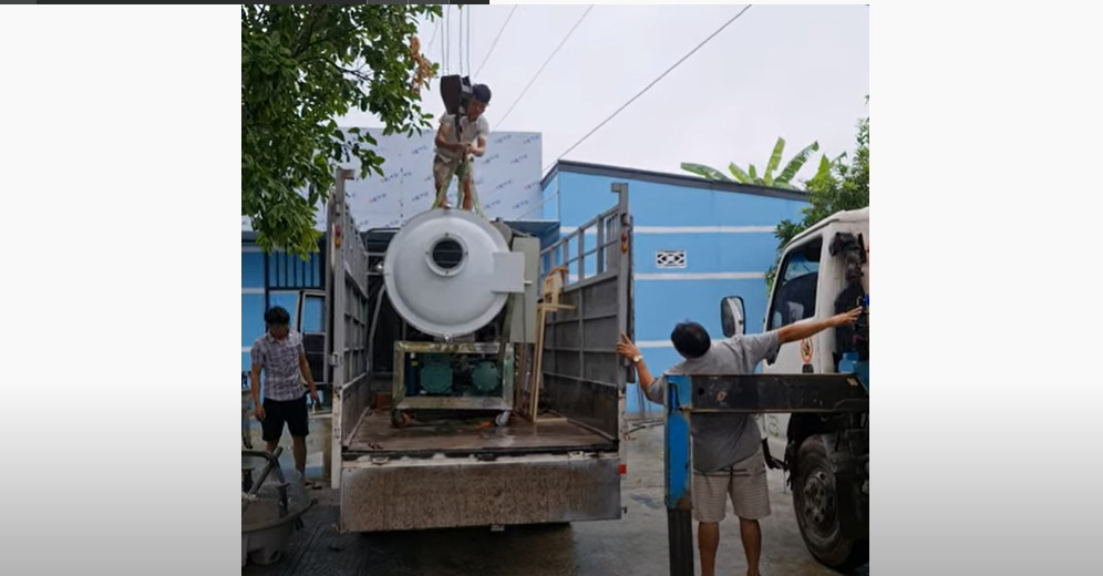 P1: Hạ máy sấy thăng hoa đông trùng hạ thảo.